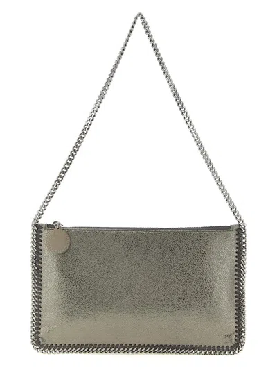 Stella Mccartney Falabella Clutch In Gray