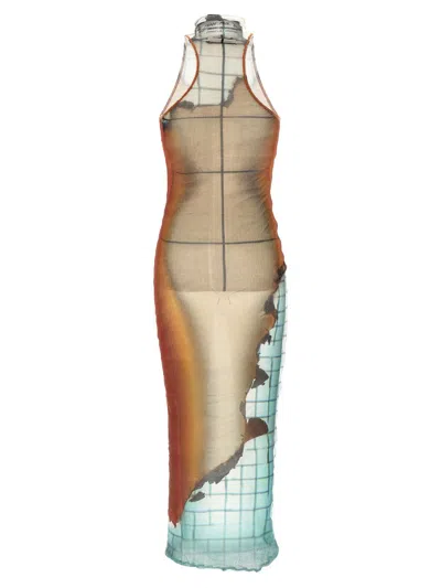 Jean Paul Gaultier Women Printed Tulle The Fire Dress