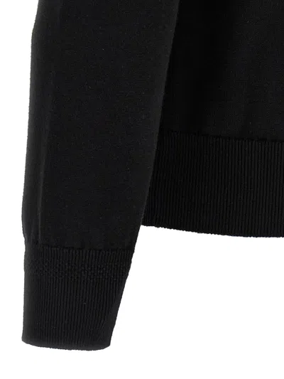 Hugo Boss Cotton-cashmere Regular-fit Sweater With Logo Patch In Black