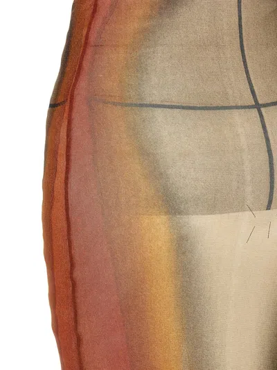 Jean Paul Gaultier Women Printed Tulle The Fire Dress