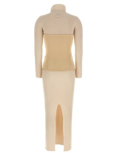 Jean Paul Gaultier Corset Dress Dresses White In Neutral