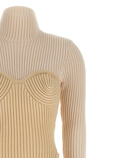 Jean Paul Gaultier Corset Dress Dresses White In Neutral