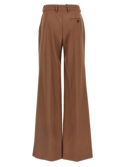 Stella Mccartney Wool Trousers With Wide Leg And Front Crease
