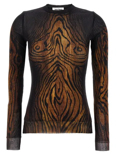 Jean Paul Gaultier Women Printed Tulle The Wood Top