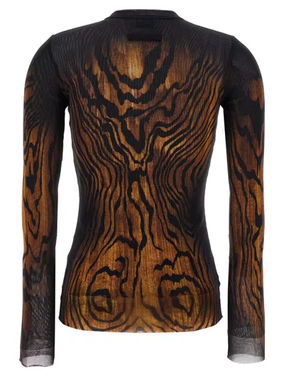 Jean Paul Gaultier Women Printed Tulle The Wood Top