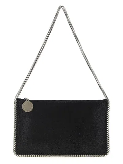 Stella Mccartney Black Falabella Pochette Shoulder Bag In Black