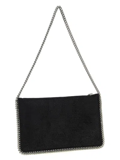 Stella Mccartney Black Falabella Pochette Shoulder Bag In Black