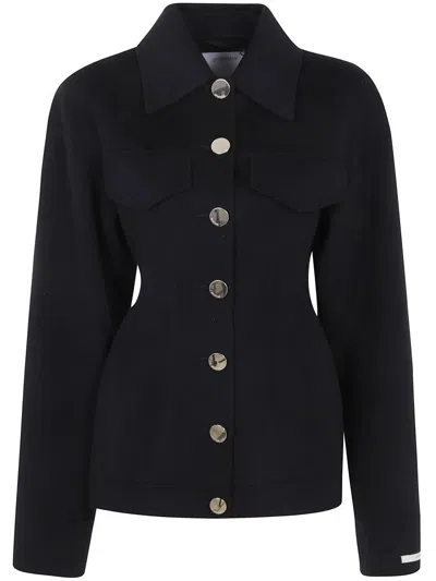 Sportmax Egeo Buttoned Wool Blazer In Blue