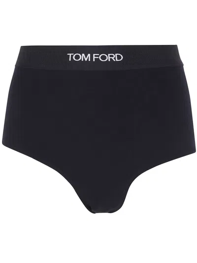 Tom Ford Modal "signature" Briefs Clothing In Black