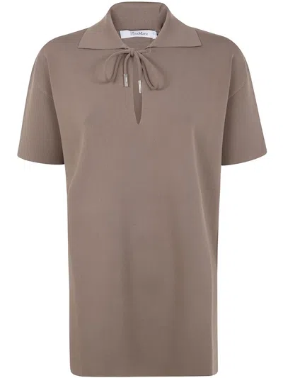 Max Mara Polo Neck Short-sleeve Top