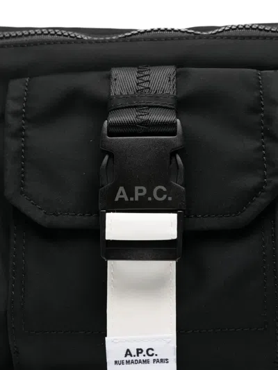 Apc A.p.c. Black Fabric Trek Belt Bag