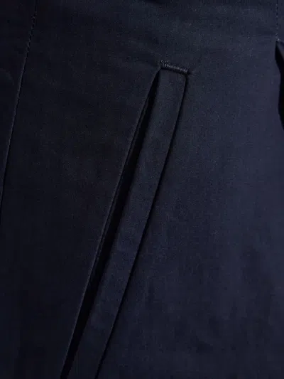 Apc A.p.c. Veronica Pleated Cotton Trousers Clothing In Blue