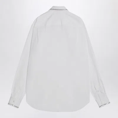 Alexander Mcqueen Alexander Mc Queen White Cotton Shirt With Studs In White