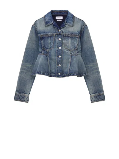Alexander Mcqueen Coats Blue In Blue