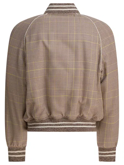 Alexander Mcqueen Skull Patch Prince Of Wales Bomber Jacket