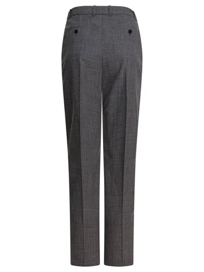 Alexander Mcqueen Trousers Back Pockets Belt Loops Front Pleats In Gray