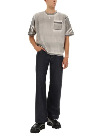 Alexander Mcqueen Cropped T-shirt In Gray