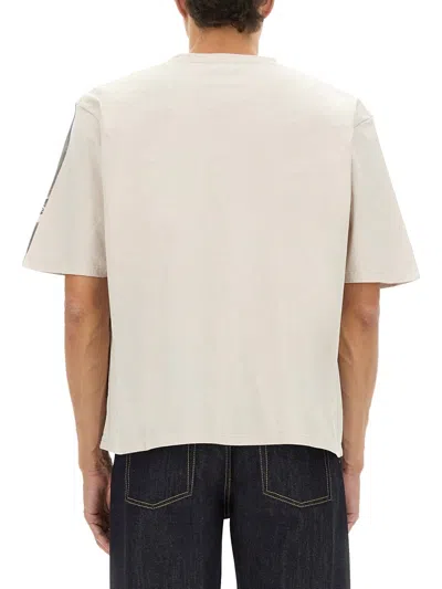 Alexander Mcqueen Cropped T-shirt In Gray