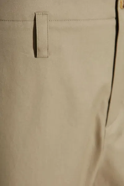 Alexander Mcqueen Cotton Trousers With Back Pockets And Front Pleats