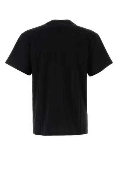 Alexander Mcqueen Logo Print Crewneck T-shirt In Black