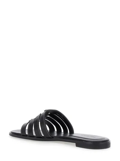 Tory Burch Ines Suede Cage Slide Sandals In Brown