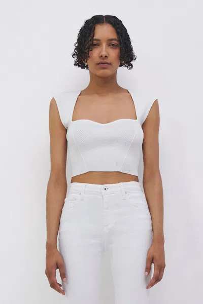 Simkhai Women's Knitted Signature Abia Top In White