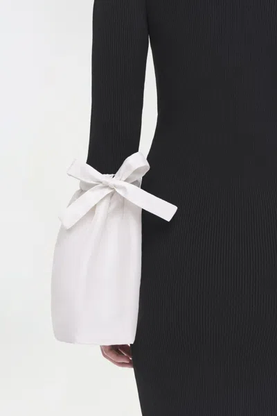 Simkhai Agathea Knit Combo Mini Dress In Black In Black