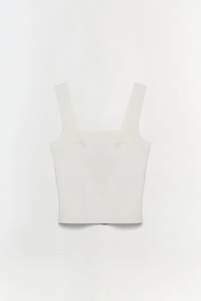 Simkhai Madine Tank Top In White