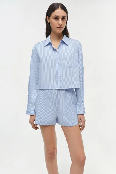 Simkhai Striped Cotton Shirt
