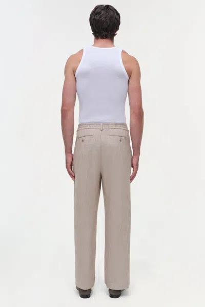 Simkhai Men's Duncan Pants In Natural Linen