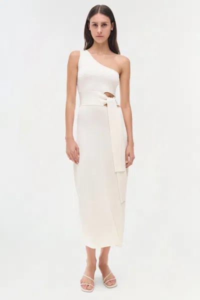 Simkhai Aurelia One-shoulder Cut-out Midi Dress