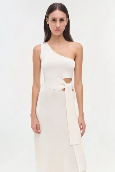 Simkhai Aurelia One-shoulder Cut-out Midi Dress