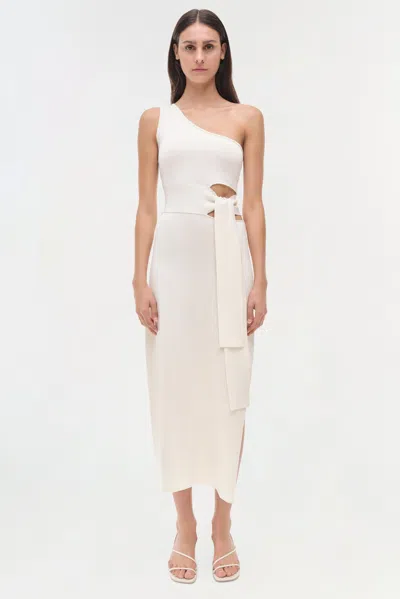 Simkhai Aurelia One-shoulder Cut-out Midi Dress