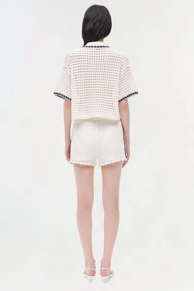 Simkhai Women's Knitted Hadley Shorts In Ivory In White