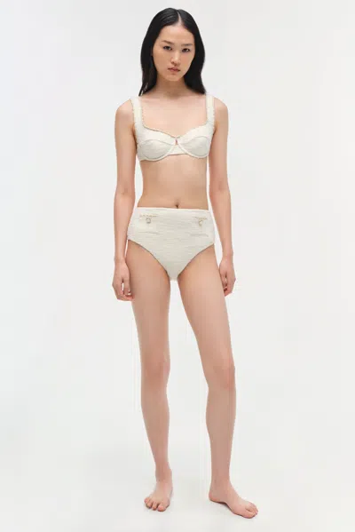 Simkhai Women's Klara Balconette Bikini Top In Ivory In Neutral