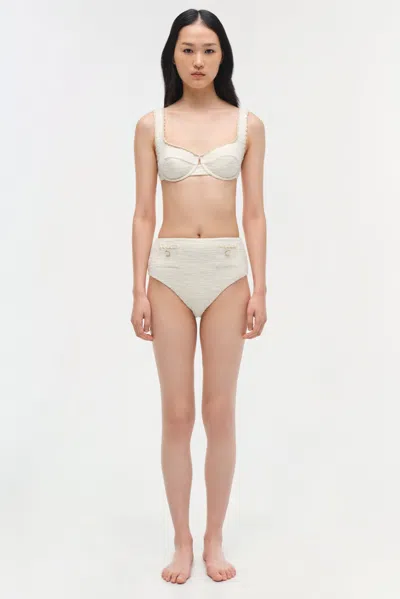 Simkhai Women's Klara Balconette Bikini Top In Ivory In Neutral