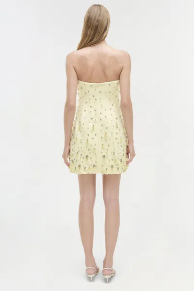 Simkhai Yasmin Bustier Mini Dress In Yellow