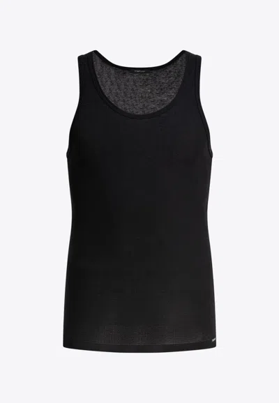 Tom Ford Cotton And Modal Tank Top In Black