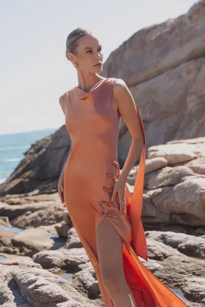 Sau Lee Priscilla Satin Gown