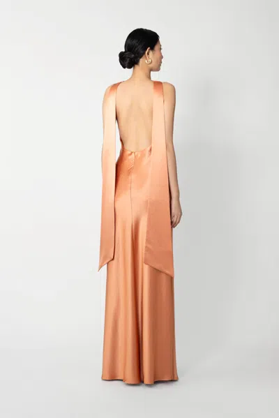 Sau Lee Priscilla Satin Gown