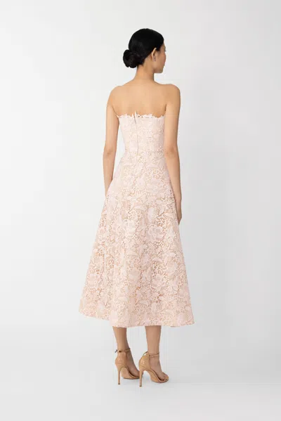 Sau Lee Rosalia Lace Midi Dress