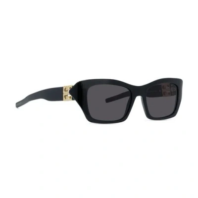 Givenchy 4g Liquid Rectangle Acetate Sunglasses In Black