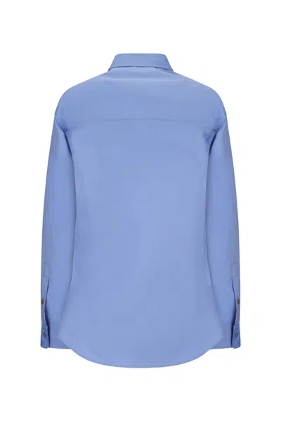 Darkpark Cotton Pocket Shirt In Blue