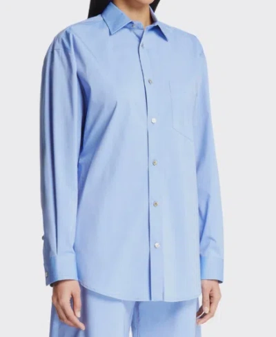 Darkpark Cotton Pocket Shirt In Blue