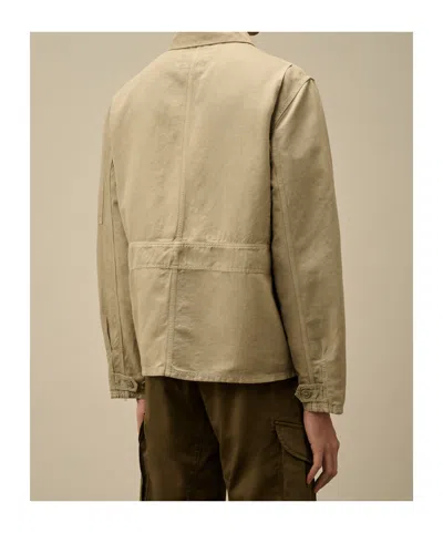 C.p. Company Utility Jacket In Neutral