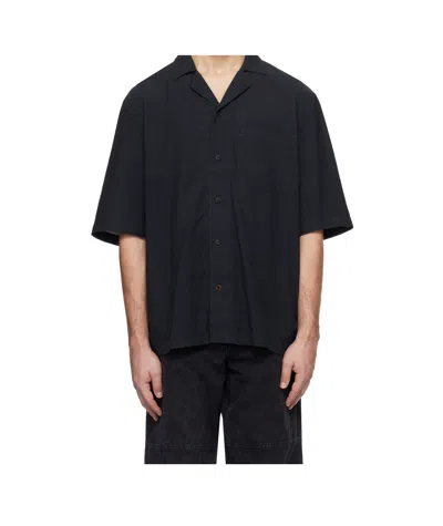 Hope Navy Blues Shirt In Black