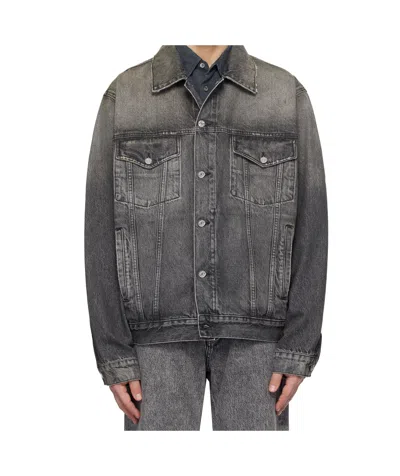 Hope Bold Denim Jacket In Gray
