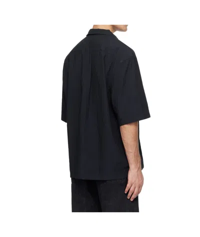 Hope Navy Blues Shirt In Black