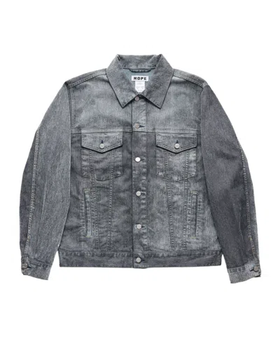 Hope Bold Denim Jacket In Gray