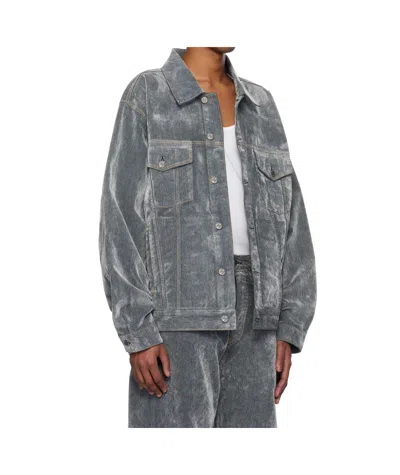 Hope Bold Denim Jacket In Gray